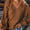 V-Neck Dropped Shoulder Long Sleeve Sweater